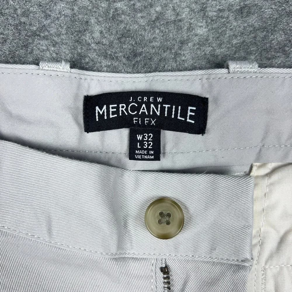 J Crew Pants Mens 32x32 Gray Athletic‎ Fit Flex Stretch Performance Chino Office